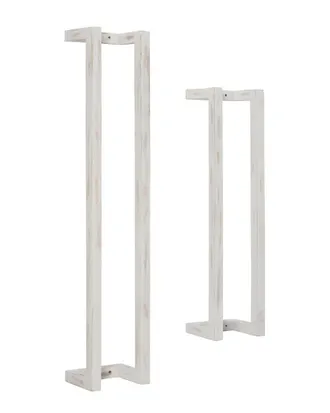 Linon Set Of 2 Troy Wood Towel Racks