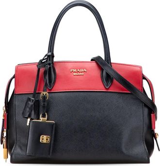 Prada Borsa a tracolla Esplanade in pelle Saffiano e City Calf 2013-2025 - Nero