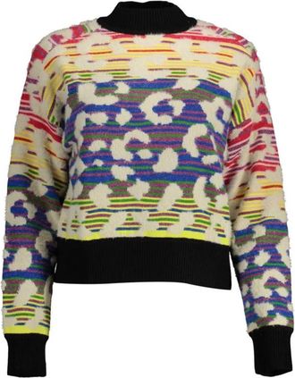 Desigual Polyester Trui - Dames - Coltruien - Veelkleurig - L - Polyester - Truien & Vesten