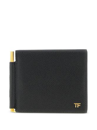 Tom Ford Portemonnee met geldclip - Zwart
