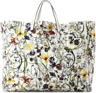 Gucci Open Flora Canvas Large tote bag - Veelkleurig