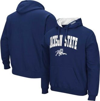 Colosseum Mens Colosseum Navy Jackson State Tigers Arch & Logo 3.0 Pullover Hoodie at Nordstrom, Size Medium