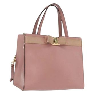 Ferragamo Pre-owned Handbags, female, Pink, Size: ONE SIZE Pre-owned Handbag