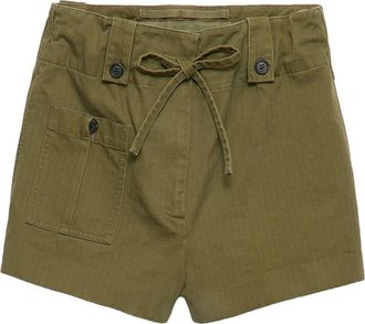 Prada Shorts con motivo chevron - Verde