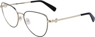 Longchamp Womens 54mm Black Gold Opticals
