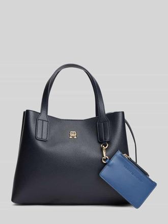 Tommy Hilfiger Henkeltasche mit Anh&auml;nger f&uuml;r Kleinigkeiten in Dunkelblau, Gr&ouml;&szlig;e 1