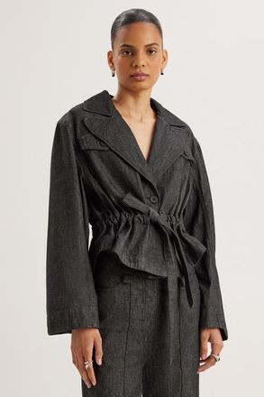 Merlette Milton Jacket in Black Wash at Nordstrom, Size Xx-Small