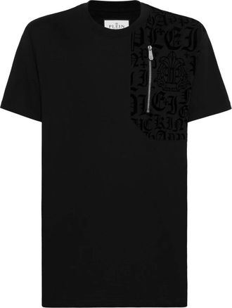 Philipp Plein T-shirt Round Neck SS - Heren - T-shirts - Zwart - 4XL - Katoen - Tops