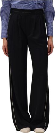 Co'Couture Broeken, Dames, Blauw, S, Polyester, Amina Split LL Panel