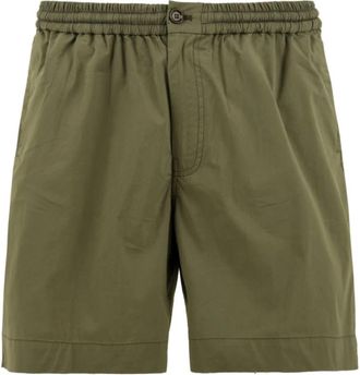 Aspesi Shorts - Heren - Korte Broeken - Groen - S - Katoen - Korte Broeken