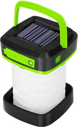 No Brand Linterna Led Para Acampar, Recargable Con Energ&iacute;a Solar Y Usb, Linterna Plegable Para Acampar En Caso De Cortes De Luz, Senderismo Nocturno Y Acampada