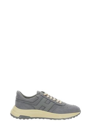 Hogan Suede Sneakers with Nappa Leather Inserts and Nubuck H Logo
