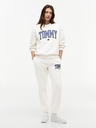 Tommy Hilfiger Womens Varsity Tommy Logo Sweatpant - Ivory - XXL