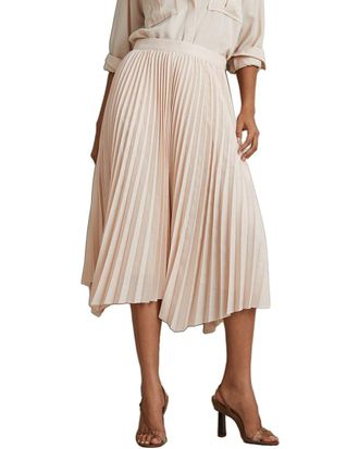 Reiss Azalea Asymmetric Pleat Midi Dress