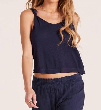 bobi Double Knot Tank Top In Seaside