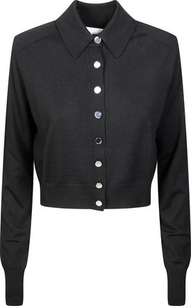 Sportmax Perseo Fitted Metallic Button Cardigan
