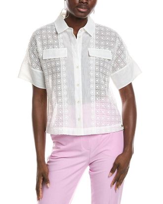 Marc Cain Embroidered Lace Blouse