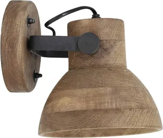 Light & Living Light & Living - Aplique De Pared - Ilanio - Marr&oacute;n - Madera