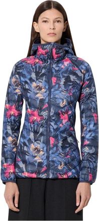 Columbia Powder Pass Hooded Jacket - Dames - Regenjassen - Blauw - XS - Leer - Fitness