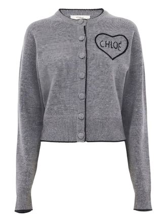 Chloé Logo Cashmere Cardigan