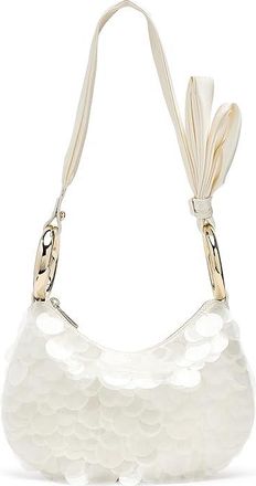 Kate Spade New York The Bangle Sequin Paillette Bag Satchel Handbags Cream, Leather