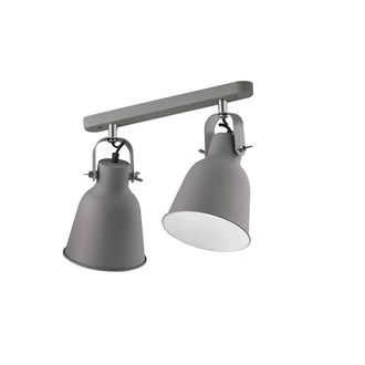 Netlighting LEGEND 2 Light Twin Spotlight Grey 36x17.5x16cm | Size: 36x17.5x16 cm