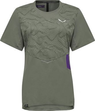 OEM Camiseta Salewa Pedroc Tech Dry Para Mujer, Color Verde, 00-00000292915a50, Talla Xs