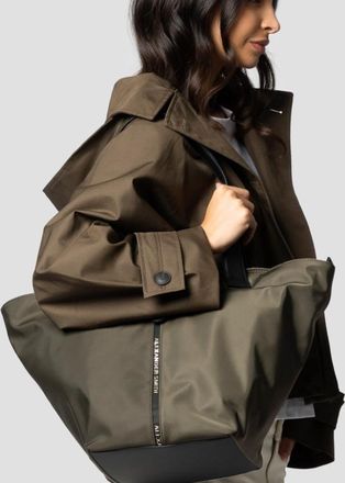 Alexander Smith Lauren Large shoulder bag in military green nylon