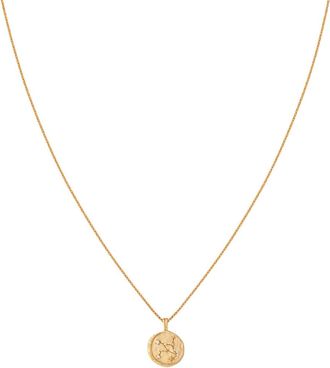 Astrid & Miyu Virgo Crystal 18k Gold-plated Pendant Necklace - One Size