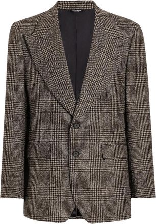 Dolce & Gabbana Check-pattern Buttoned-up Blazer