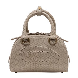 Diesel 1DR Dome-Mini Bowling Bag - female - Diesel - Mini Bags - Beige - ONE SIZE - Bags