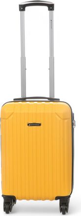 Infinity Leather Harde koffer met 8 wielen, geel ABS, geschikt voor handbagage