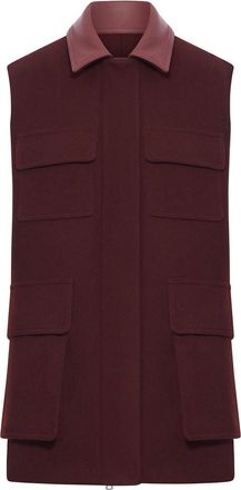 Max Mara Long Wool Alpaca And Cashmere Vest