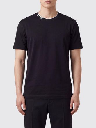 Dolce & Gabbana T-shirt in cotone con logo e profili a contrasto