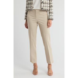 Amanda + Chelsea Chelsea Slim Straight Ankle Pants in White Camel at Nordstrom Rack, Size 10