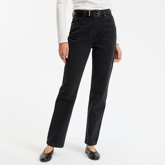 La Redoute Collections Regular jeans, recht, hoge taille