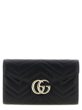 Gucci Black GG Marmont Crossbody Bag
