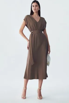 ST MRLO Enzy Dress in Chocolate at Nordstrom, Size 12