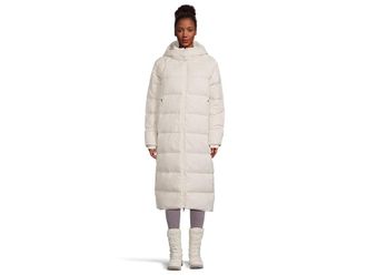 The North Face Hydrenalitetm City Long Down Hooded Parka Womens Coat White Dune : MD, Nylon