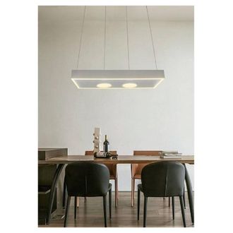 Trade Shop Trade Shop Traesio - Trade Shop - Lampadario Led Moderno Minimal Lampada Sospensione 40w Luce Calda Naturale Lp-08b