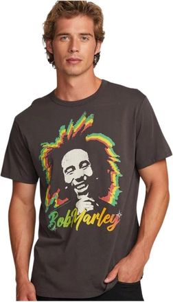 Chaser Bob Rasta Vibe T-Shirt - Heren - T-shirts - Bruin - M - Katoen - Tops
