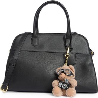 BCBGeneration Structured Satchel Bag with Bear Charm in Black at Nordstrom Rack