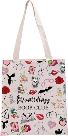 Generic PYOUL Smut Reader Inspired Gift Stfuattdlagg Book Club Tote Bag Book Lover Handbag Booktok Merch Funny Reading Gift (Stfuattdlagg Book Tote)