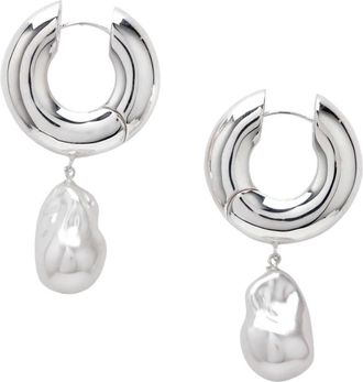 &Eacute;liou Perla Oorbel - Dames - Oorbellen - Grijs - ONE Size - Accessoires