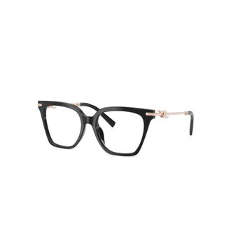Tiffany & Co. Vierkant Optisch Montuur - Dames - Brillen - Zwart - 53 MM - Accessoires