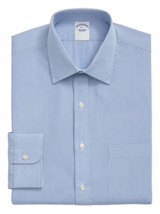 Brooks Brothers Camicia a righe con colletto Ainsley - Blu
