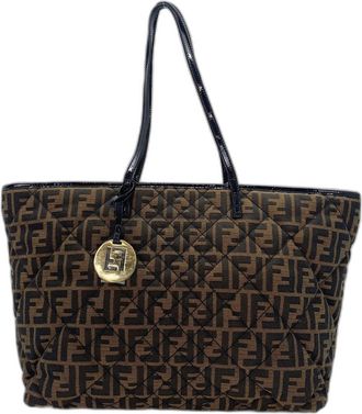 Fendi Zucca Brown Zucca Tote Bag (Pre-Owned)