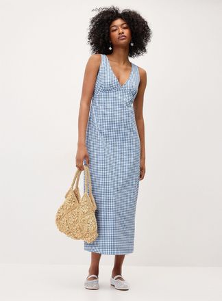 Twik Womens Seersucker maxi dress