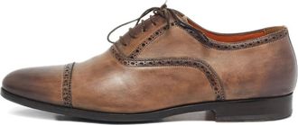 Santoni Brogues in pelle - Marrone