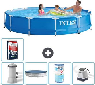 Intex Piscina Con Estructura Redonda - 366x76 Cm - 8-piezas S31735